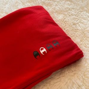 Red Champion Sweatpants